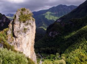 nature calabria sea mountains